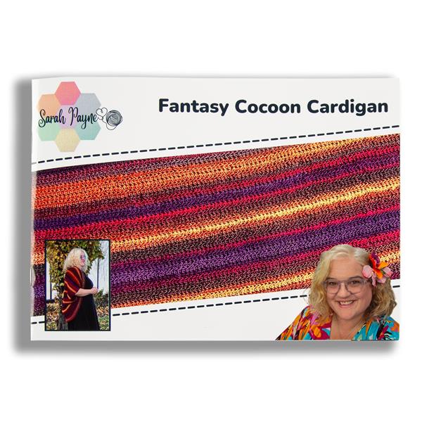 Sarah Payne Crochets Fantasy Cocoon Cardigan Pattern Booklet - 592226