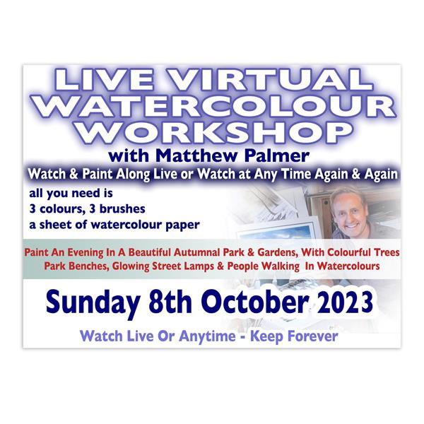 Live Virtual Workshop - Paint an Evening in a Beautiful Autumnal  - 596035