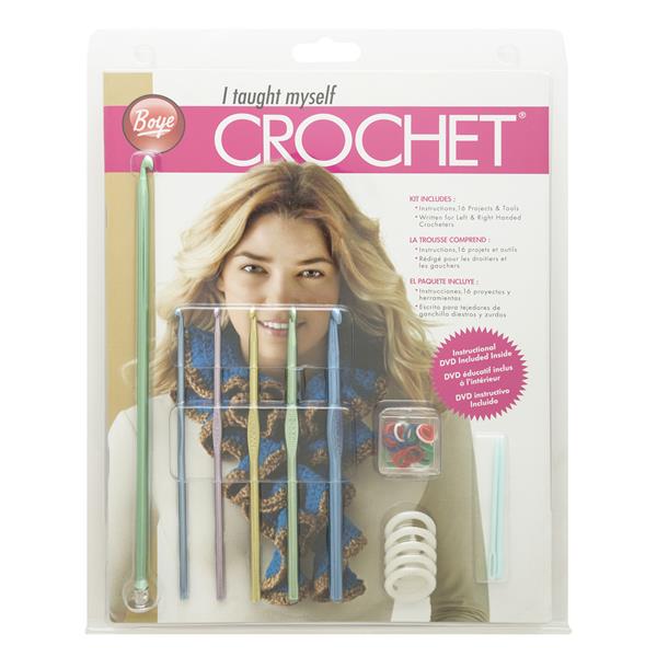 Boye I Taught Myself to Crochet Kit - Including Instructional DVD - 596039