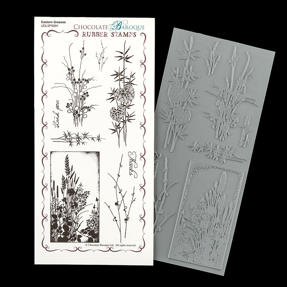 Chocolate Baroque Eastern Grasses DL Unmounted Stamp Sheet - 8 Stamps