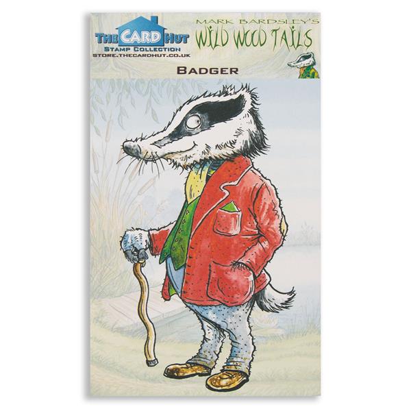 The Card Hut - Mark Bardsley Wild Wood Tails: Badger - 1 Stamp - 596340