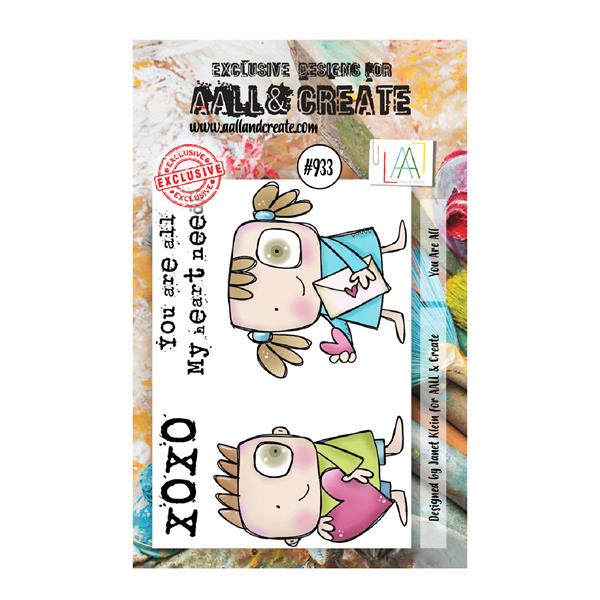 AALL & Create Janet Klein A7 Stamp Set - You Are All - 4 Stamps - 596857