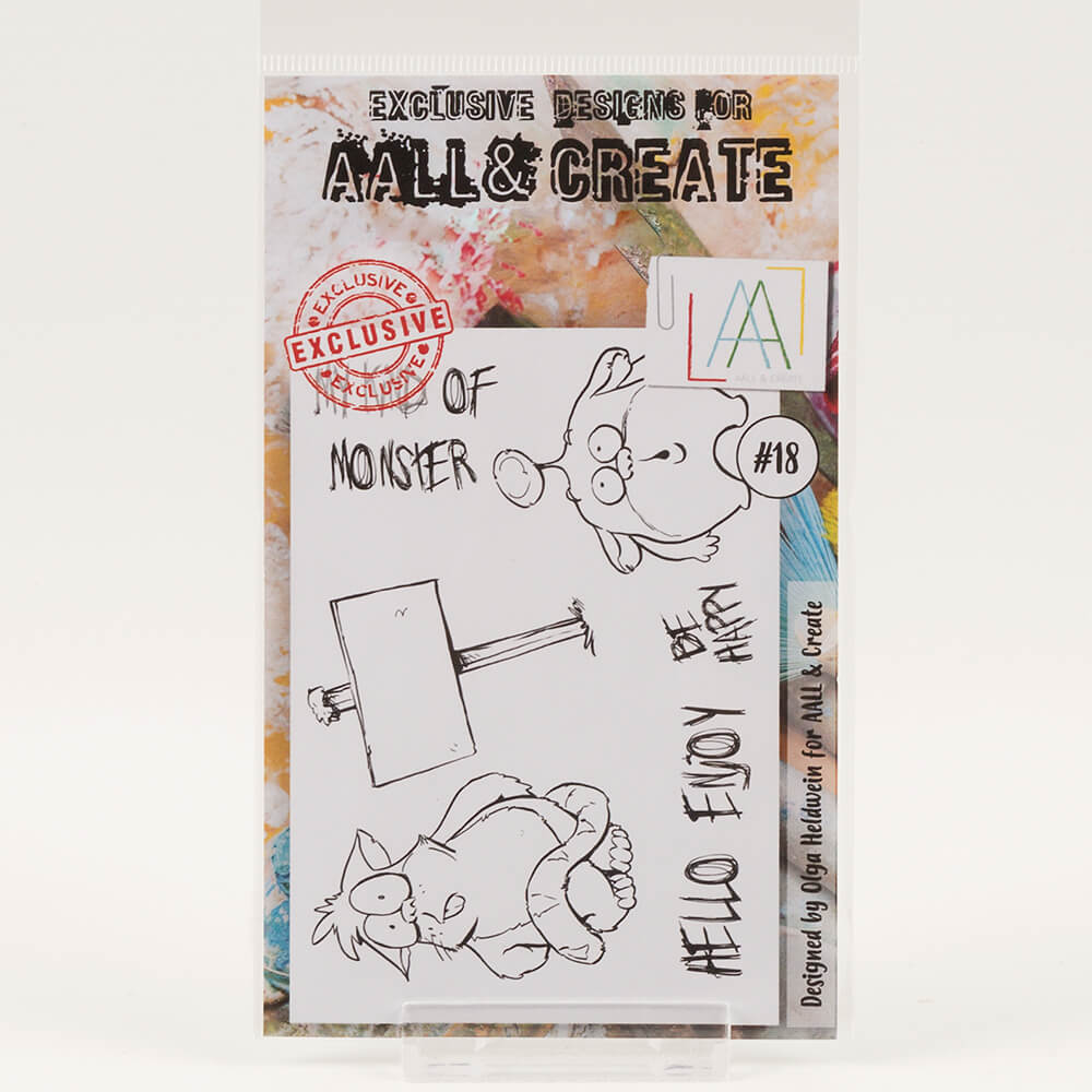 AALL &amp; Create A6 Stamp Set - Monster - 6 Stamps