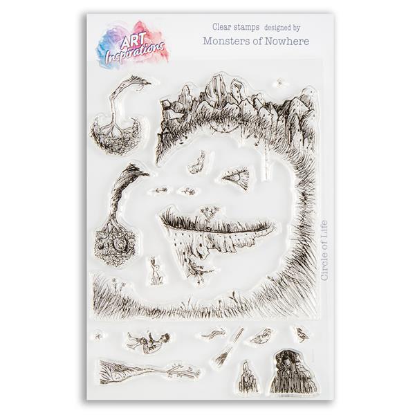 Art Inspirations with Monsters of Nowhere A5 Stamp Set - Circle o - 598747