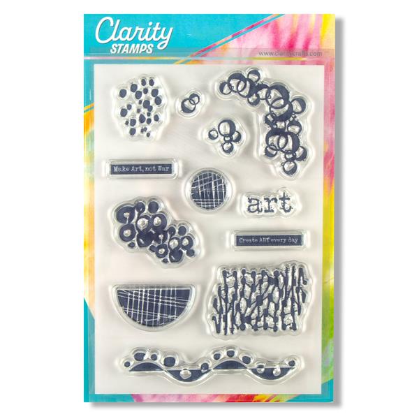 Clarity Crafts Grunge Elements A5 Stamp Set - Choose 1 - 599720