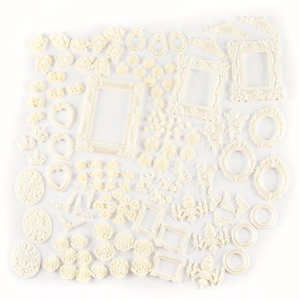 Craft Buddy Resin Embellishment Collection - 131 x Elements - 602452