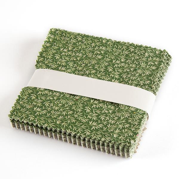 Fabric Freedom Tonal Sprigs 40 x 5" Fabric Squares. 100% Quilting - 603788