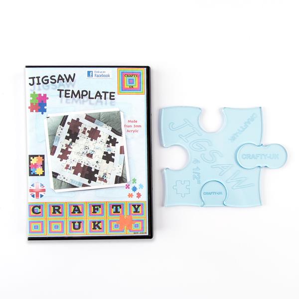Crafty UK 4 1/2" Jigsaw Acrylic Template - 606147