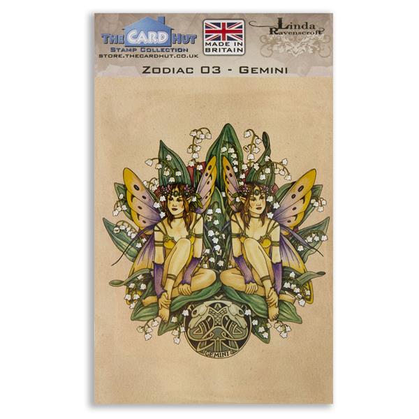 The Card Hut Linda Ravenscroft Zodiac: 03 Gemini - 7 Stamps - 607062