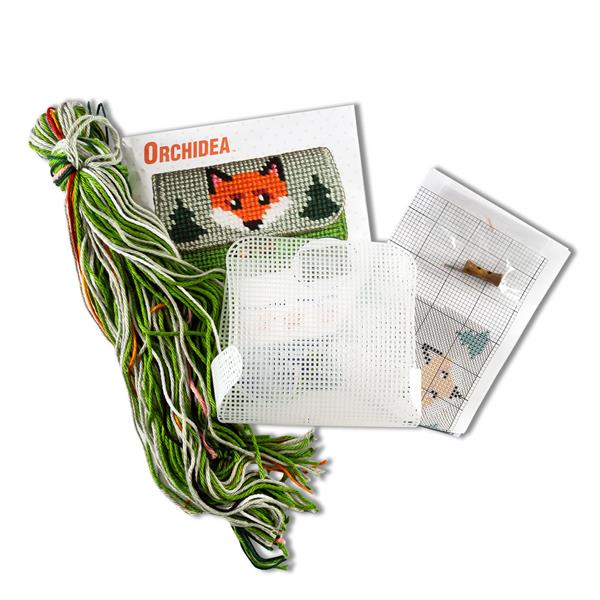 Orchidea Fox Clutch Bag Needlepoint Kit - 607919