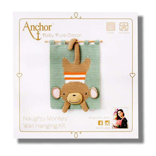 Anchor Monkey Wall Hanging Crochet Kit - 608872