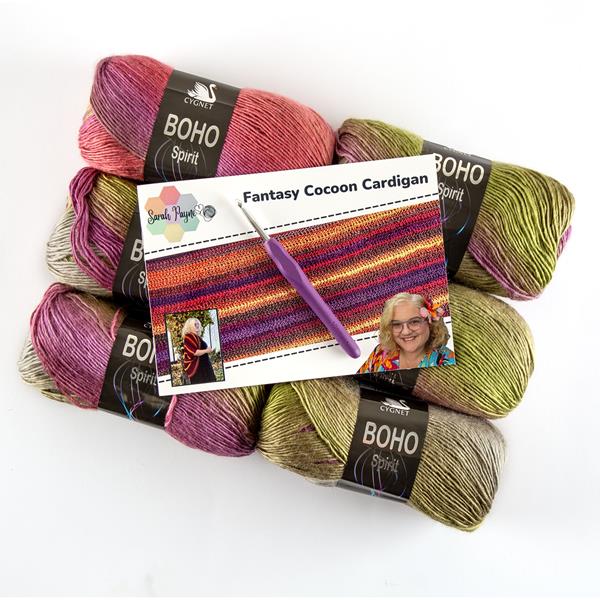Sarah Payne Crochets Dream Cocoon Cardigan Kit - Includes: Patter - 611565
