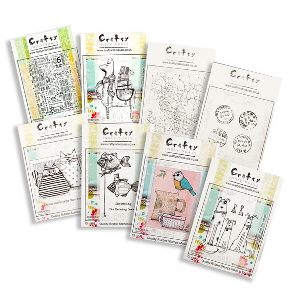 Crafty Individuals 8 Cling Mounted Rubber Stamps (Set 1) - 612264