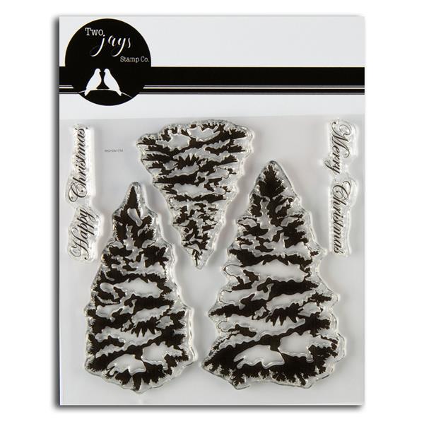 Two Jays Stamp Set 228 - Fir Tree - 5 Stamps - 616794