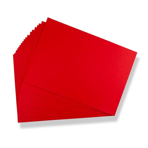 Pink Frog Crafts A3 True Red Card - 290gsm - 20 Sheets - 617320