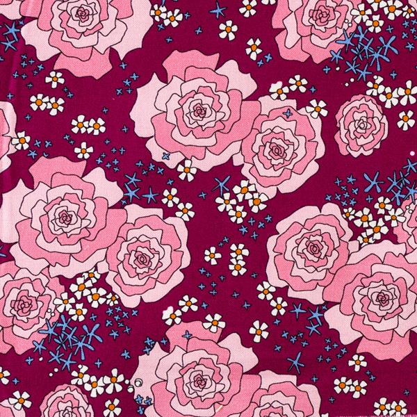 The Craft Cotton Co Crafty Lass Midnight Meadow Everything's Rose - 619505