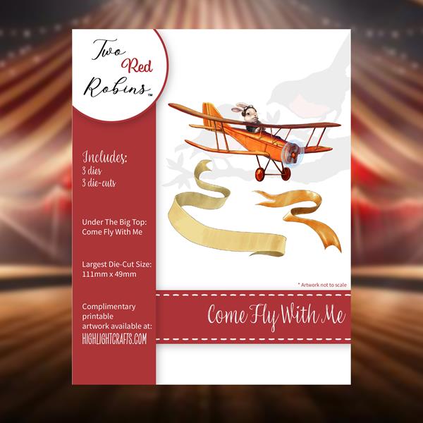 Two Red Robins Come Fly With Me Die Set - 3 Dies - 621338