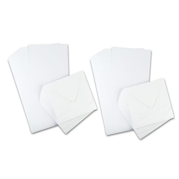 Dalton Manor 15 x White 8x16" 300gsm Card & 8x8" Envelope Pack -  - 621846