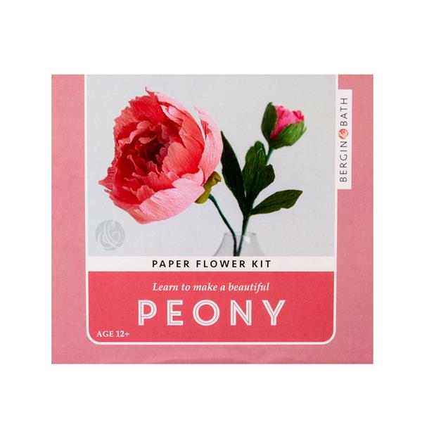 Bergin & Bath Paper Peony Flower Making Kit - 623832