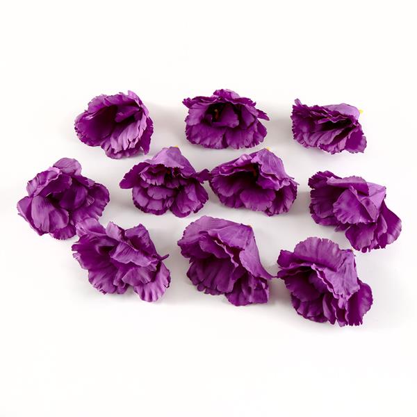 Dawn Bibby Purple Flower Heads - Set of 10 - 624557