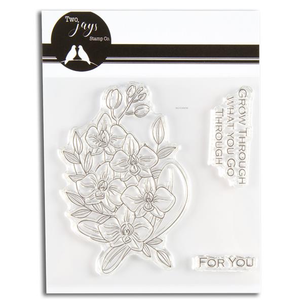 Two Jays Stamp Set 223 - Orchid - 3 Stamps - 625148