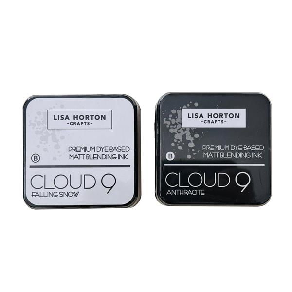 Lisa Horton Crafts 2 x Cloud 9 Blending Ink Pads - Falling Snow & - 627762