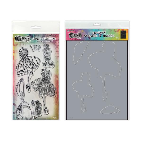 Ranger Dylusions Walk In The Park - Stamps, Stencil & Masks - 630318