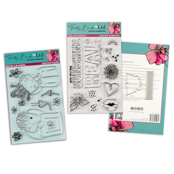 Thirsty Brush Stamp Bundle - Real Not Perfect and Bryony & Blosso - 631478