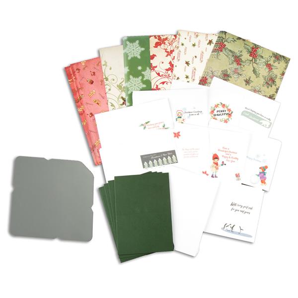 Red Button Festive Card Making Bumper Set - Cards, Printed Insert - 631686