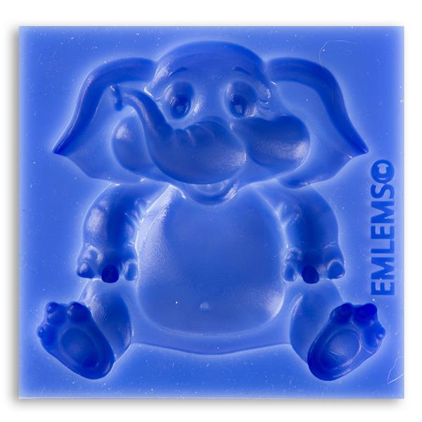 Emlems Cartoon Elephant Silicone Mould - 634340