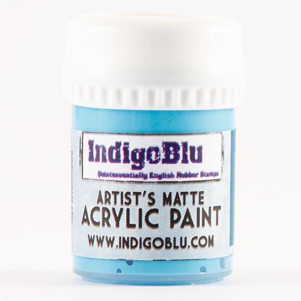 IndigoBlu 20ml Artists Matte Acrylic Paint - Blue Sky - 636546