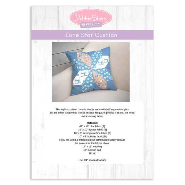 Daisy Lane Lone Star Cushion Pattern - 636704