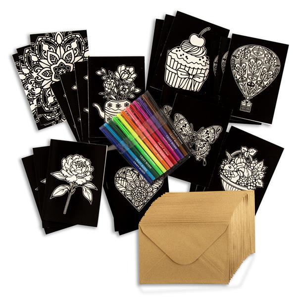 Craft Buddy Velvet Art Greeting Card Kit - 638005