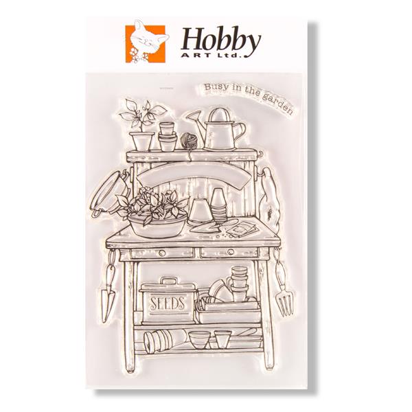 Hobby Art Busy in the Garden A6 Stamp Set - 2 Stamps - 638492