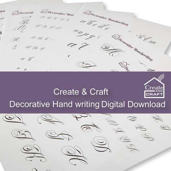 Create & Craft Decorative Handwriting Digital Download - 642783