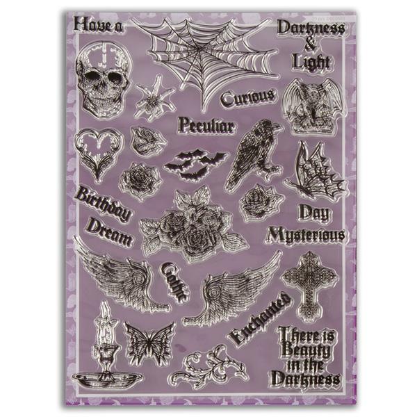 Dawn Bibby Creations A Descent into Darkness Gothic Icons Stamp S - 644137