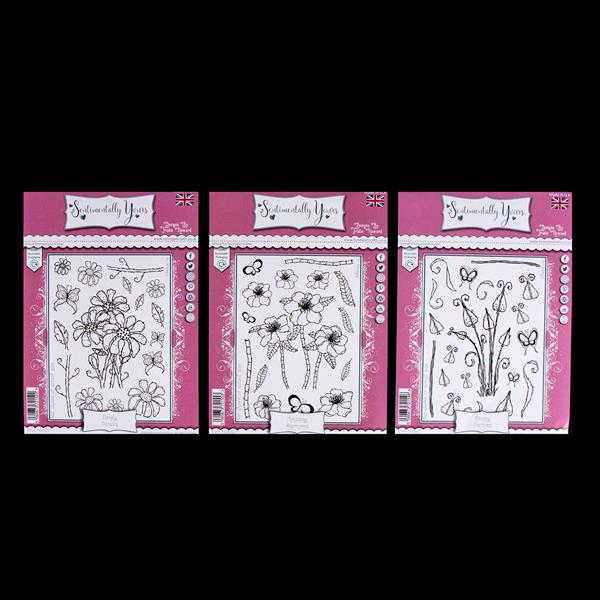 Sentimentally Yours Trudie Howard 3 x A5 Stamp Sets - Anemones, P - 644764