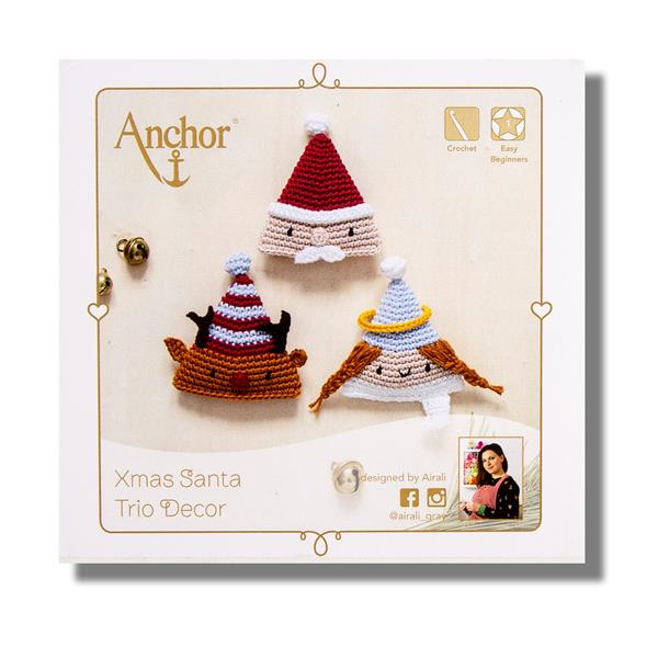 Anchor Creativa Santa Trio Décor Amigurumi Crochet Kit - 645560