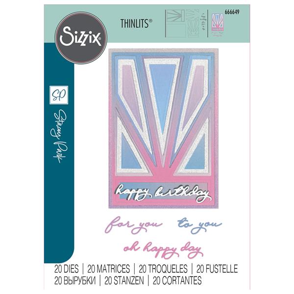 Sizzix Thinlits Die Set - Cosmopolitan, Refined Rays by Stacey Pa - 648631