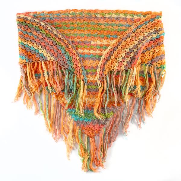 Joseph Bear Designs Autumn Leaves Lacy Triangle Shawl Crochet Kit - 649526