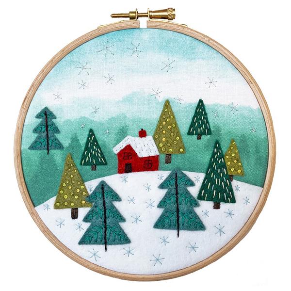 Bothy Threads Cottage in The Woods Felt Embroidery Kit - 649913