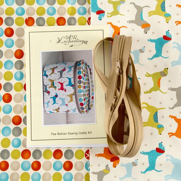 Sew Enchanting Paw Babies Caddy Kit - Includes Outer Fabrics, Pat - 651040
