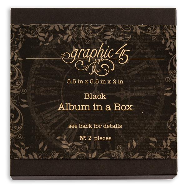 Graphic 45 Album in a Box - Black - 653528