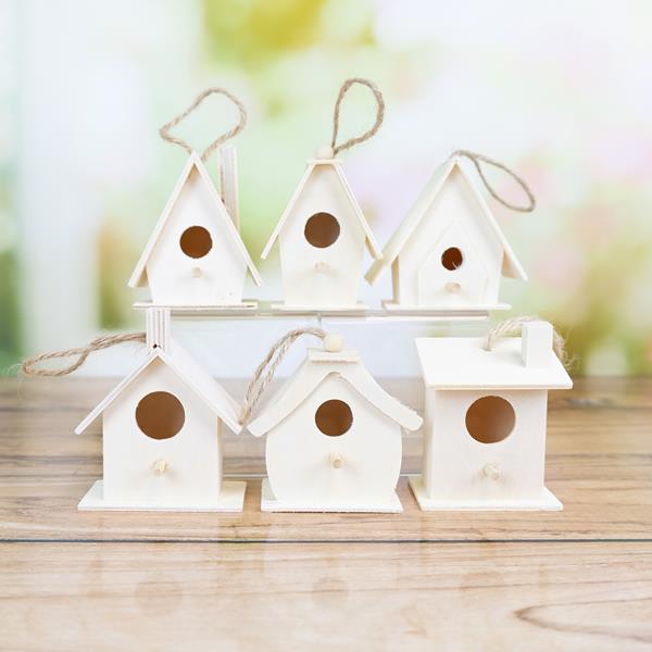 Craft Master Made Of Wood Birdhouse - 6 Pieces - 656616