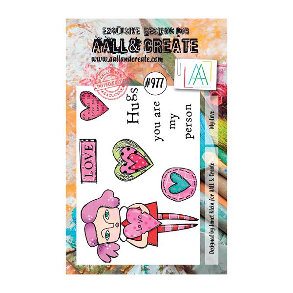 AALL & Create A7 Stamp Set - My Love - 7 Stamps - 656738