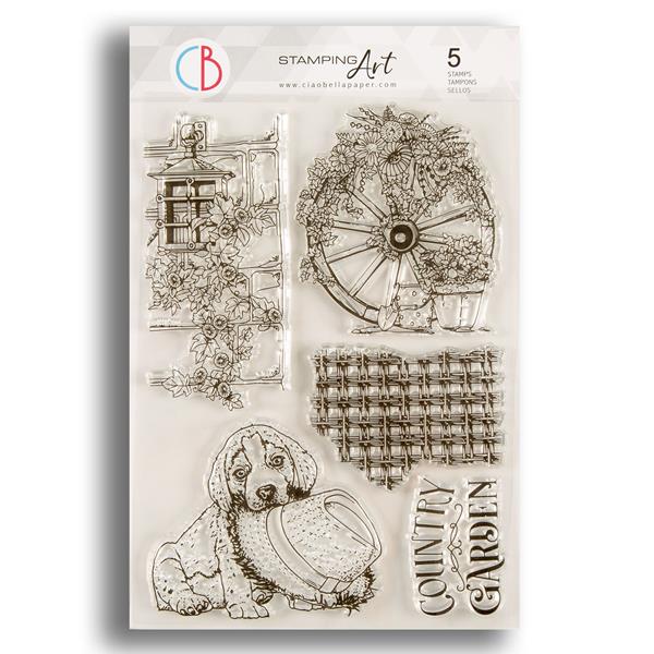 Ciao Bella 6x8" Stamp Set - Country Garden - 659973