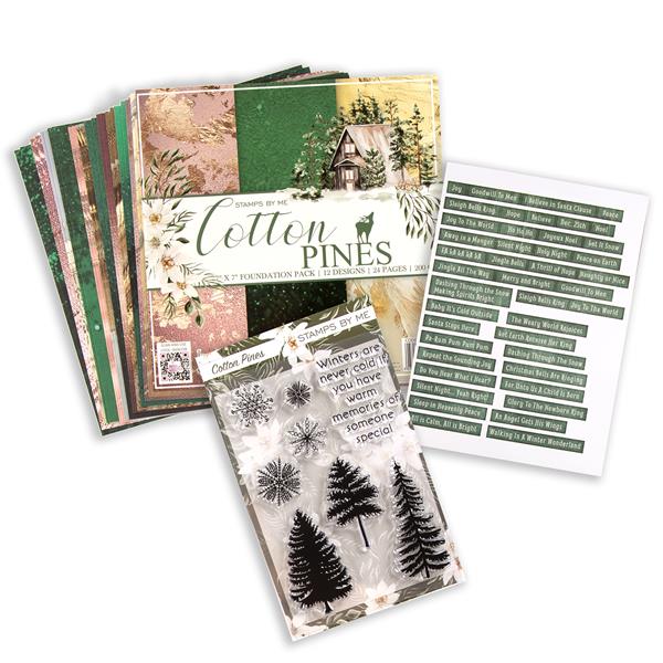 Stamps By Me Cotton Pines Paper & Stamp & Die Collection - 660086