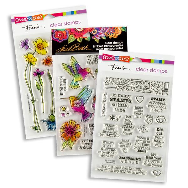 Stampendous A6 Clear Stamp Set 3 x Lucky Dip (Contents Will Vary) - 666325