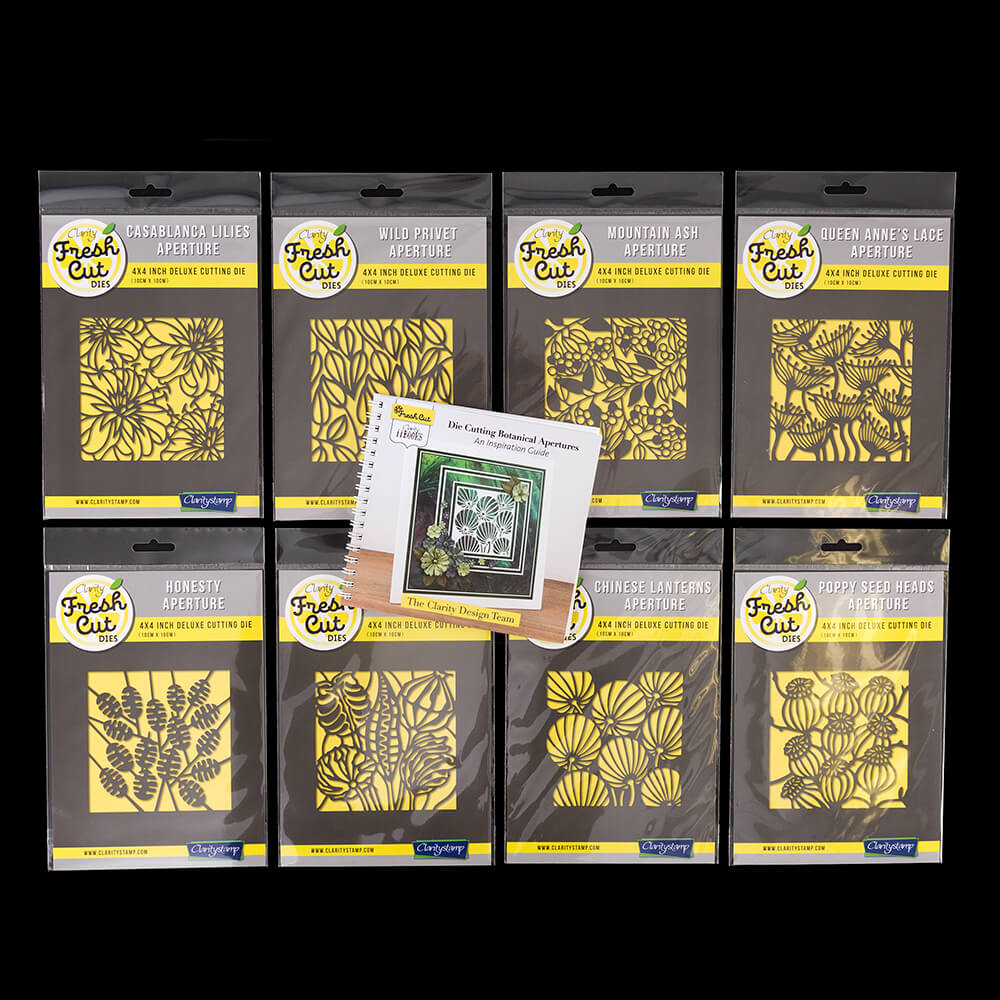 Clarity Crafts Fresh Cut Botanical Apertures Die Collection with ii Book