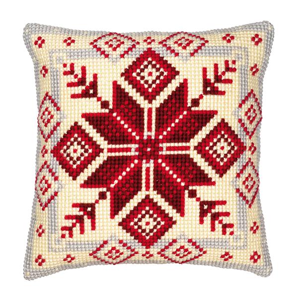 Vervaco Geometric Cross Stitch Cushion Kit - 671090